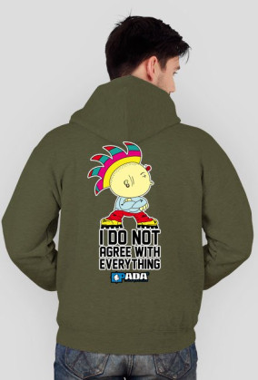 Bluza na zamek z kapturem - Nie zgadzam się. Pada