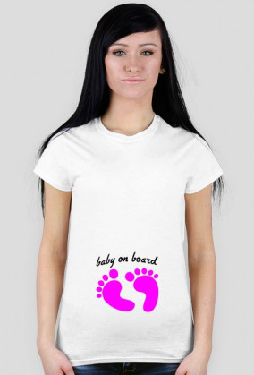 Baby on board, ciąża, dziecko, dziewczynka
