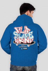 Bluza na zamek z kapturem - Flip. Pada