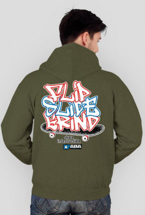 Bluza na zamek z kapturem - Flip. Pada