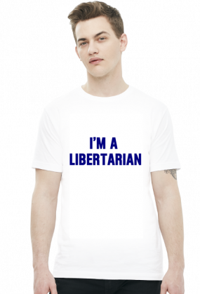 Libertarian - biała koszulka