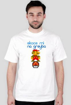Oldschoolowy t-shirt Mario grzybek