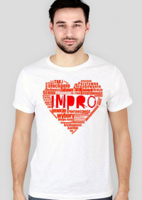 Koszulka "Love Impro" męska - bawełna ring-spun