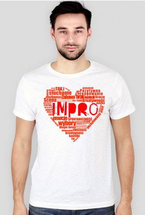 Koszulka "Love Impro" męska - bawełna ring-spun