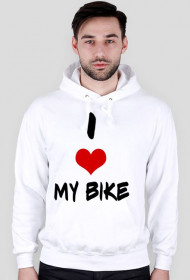 I love my bike- bluza z kapturem