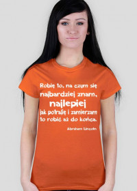 Koszulka - Abraham Lincoln damska