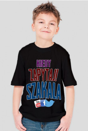 Koszulka dziecięca "Kiedy zapytaj Szakala"