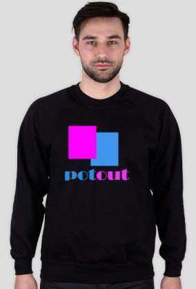Potout- bluza czarna męska