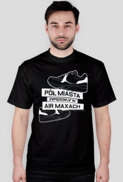 PÓŁ MIASTA BLACK t-shirt