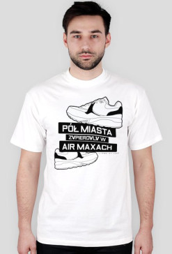 PÓŁ MIASTA WHITE t-shirt