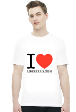 I Love Libertarianism - biała koszulka