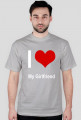 Koszulka - "I LOVE My Girlfriend" (męska, ciemne kolory)
