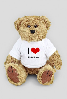 Pluszowy Miś - " I LOVE My Girlfriend "