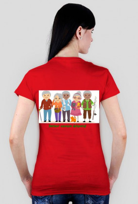 Koszulka- Senior zawsze aktywny- Kobieta