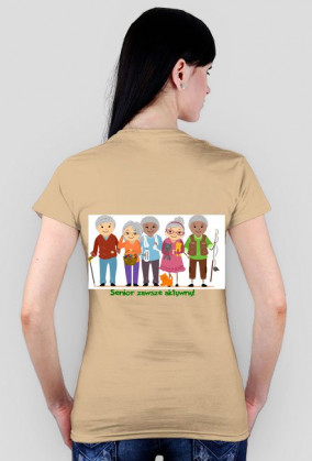 Koszulka- Senior zawsze aktywny- Kobieta