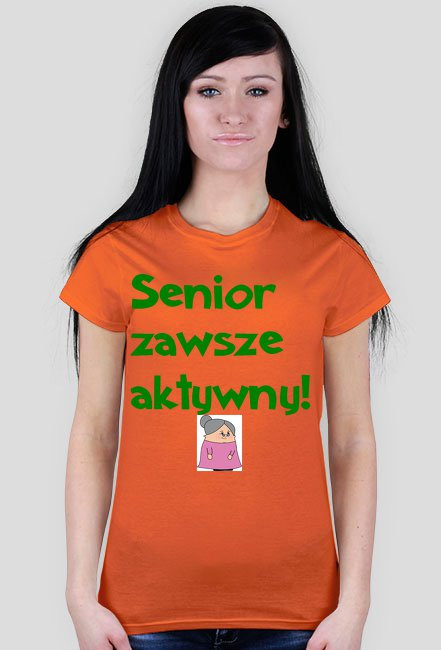Koszulka- Senior zawsze aktywny- Kobieta