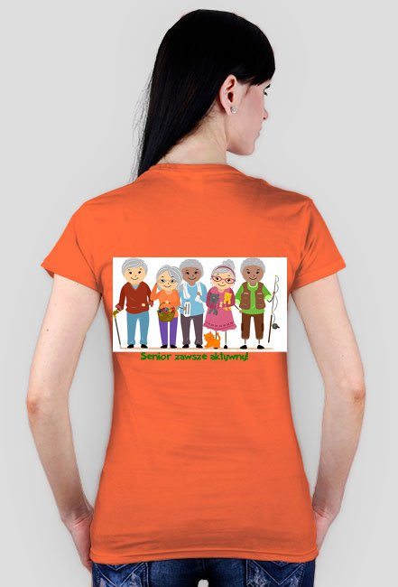 Koszulka- Senior zawsze aktywny- Kobieta