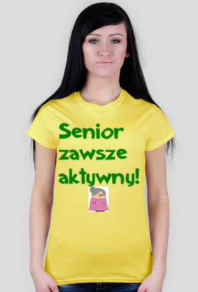 Koszulka- Senior zawsze aktywny- Kobieta