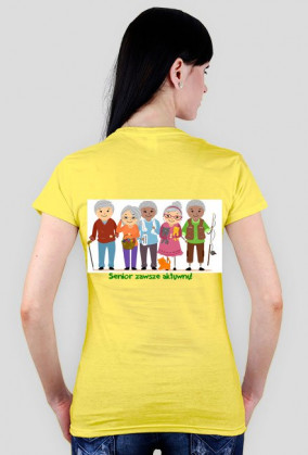 Koszulka- Senior zawsze aktywny- Kobieta
