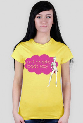 Noś czapkę - damski t-shirt