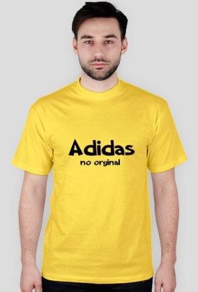 Koszulka z napisem "Adidas no orginal"