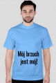 T-shirt męski - MÓJ BRZUCH JEST MÓJ