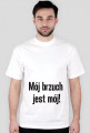 T-shirt męski - MÓJ BRZUCH JEST MÓJ