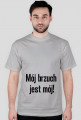 T-shirt męski - MÓJ BRZUCH JEST MÓJ