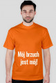 T-shirt męski - MÓJ BRZUCH JEST MÓJ white