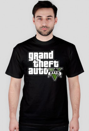 Koszulka z logo gta v przód