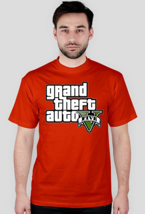 Koszulka z logo gta v przód