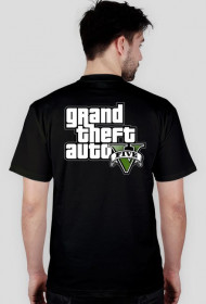 Koszulka z logo gta v tył