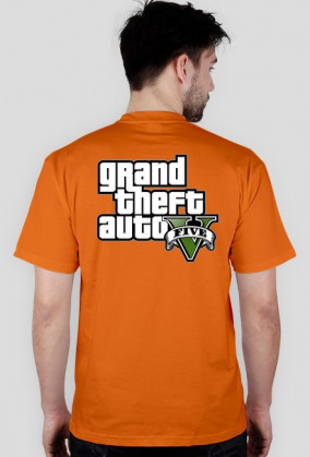 Koszulka z logo gta v tył