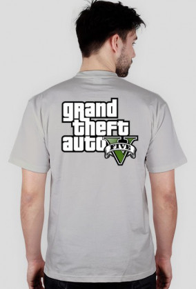Koszulka z logo gta v tył