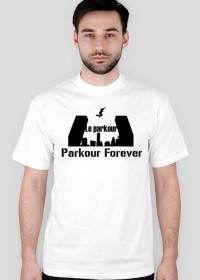 Biała koszulka Parkour (męska)