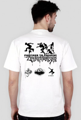 Biała koszulka Parkour (męska)