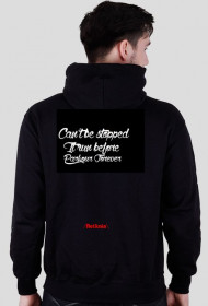 Czarna bluza z kapturem parkour