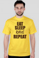 Koszulka męska - Eat, sleep, rave, repeat