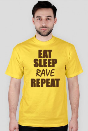 Koszulka męska - Eat, sleep, rave, repeat