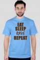 Koszulka męska - Eat, sleep, rave, repeat