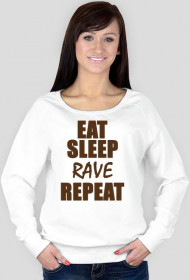 Bluza damska - Eat, sleep, rave, repeat