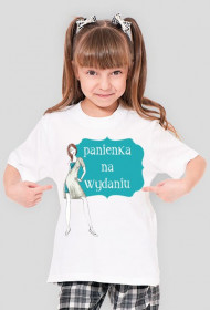 Panienka na wydaniu - dziewczęcy t-shirt