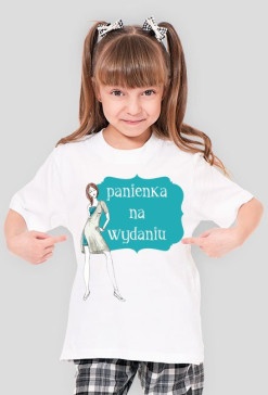 Panienka na wydaniu - dziewczęcy t-shirt