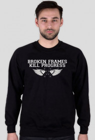 Sweatshirt 'Break Frames Kill Progress' - Black
