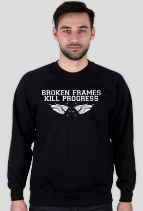 Sweatshirt 'Break Frames Kill Progress' - Black