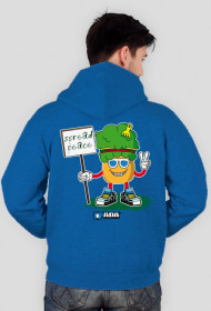 Bluza na zamek z kapturem - Przynoszę pokój. Pada