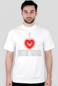 I LOVE JUSTIN BIEBER męska