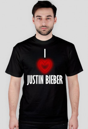 I LOVE JUSTIN BIEBER męska