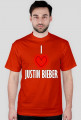 I LOVE JUSTIN BIEBER męska