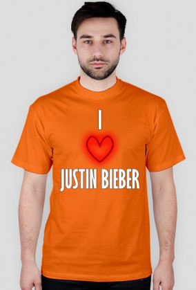 I LOVE JUSTIN BIEBER męska